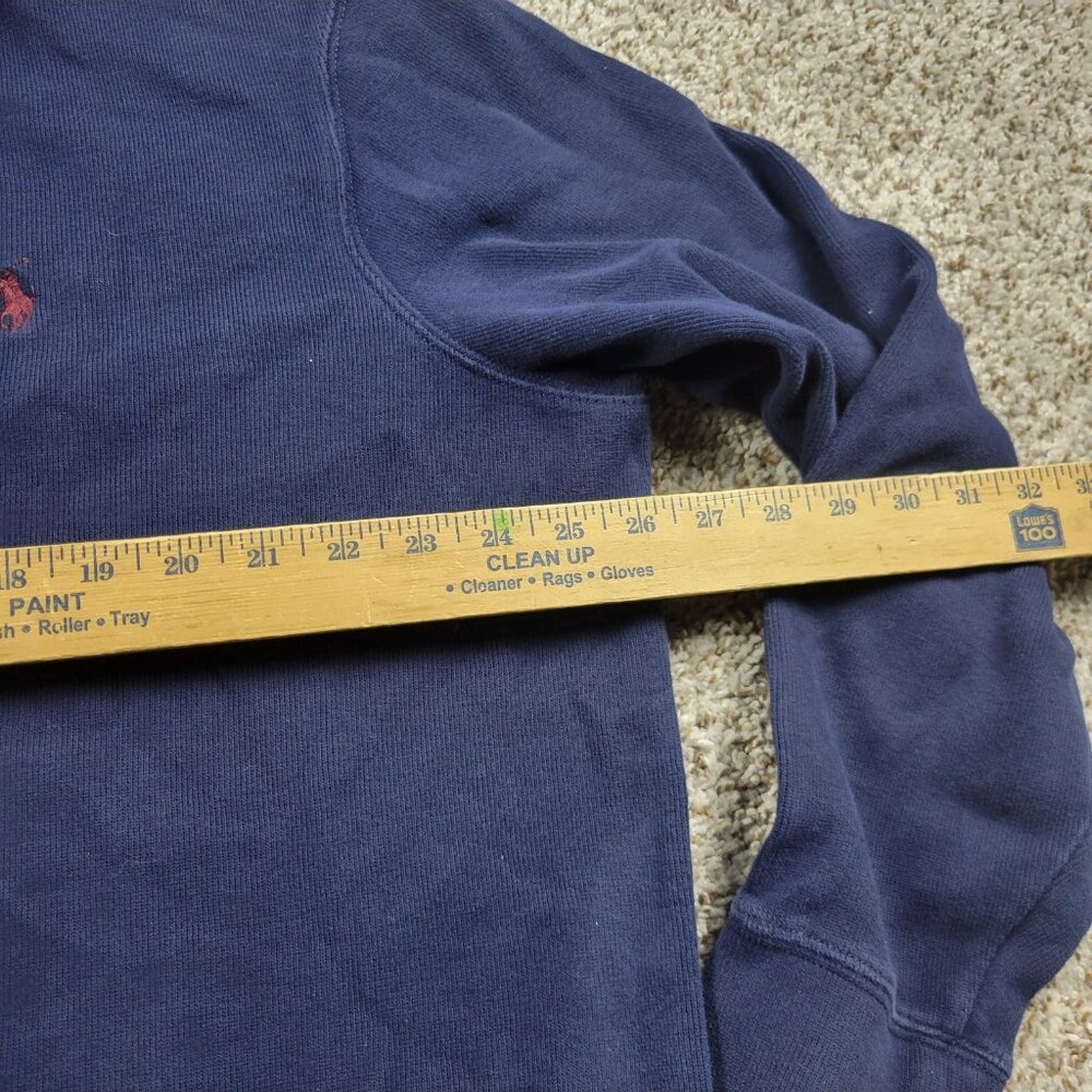 Polo Ralph Lauren Sweater Mens 2XL Blue Quarter Zip Long Sleeve - Picture 3 of 6